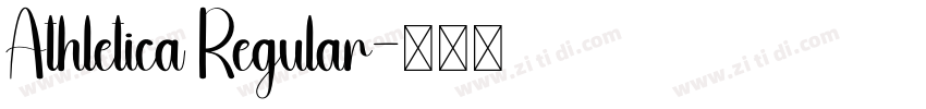 Athletica Regular字体转换 Athletica Regular字体转换